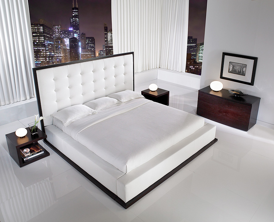 Ludlow Bedroom Set | Wenge & White Queen Bedroom Set