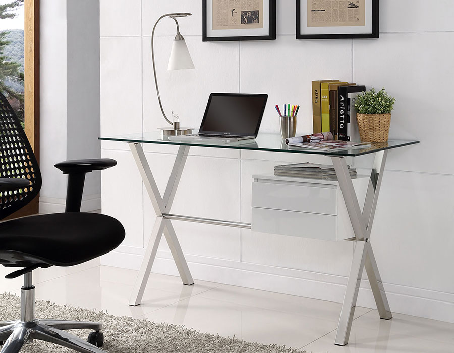 25 Gorgeous Glass Desks For Your Chic Home Office - Shelterness