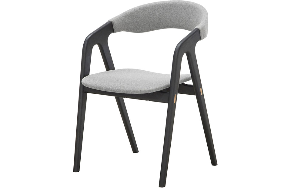 Kaede Dining Chair Black Oak | Modern Digs Furniture