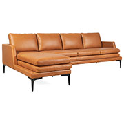 River Leather Sectional