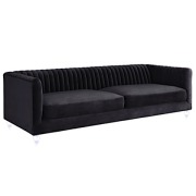Plumb Velvet Sofa
