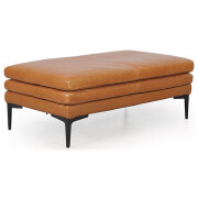 River Leather Ottoman