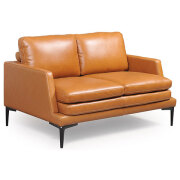 River Leather Loveseat