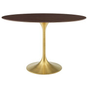 Neoma Gold Oval Dining Table
