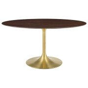 Neoma Gold Oval Dining Table