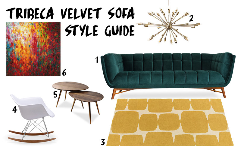 Tribeca Velvet Sofa | Style Guide